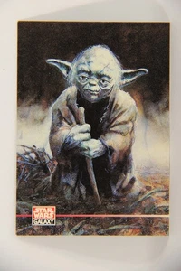 Star Wars Galaxy 1995 Topps Trading Card #360 Master Yoda Artwork L019722 - Picture 1 of 2