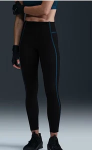 NUEVO CON ETIQUETAS Nike One Mujer Cintura Alta 7/8 Leggings Negros Talla XL $70 - Imagen 1 de 6