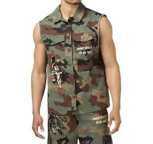 Ed Hardy Panther Twill Jacket Camo - Picture 1 of 9