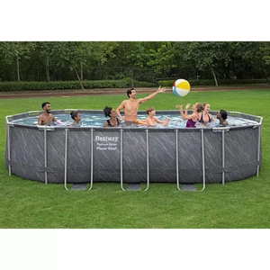 Bestway 20ft x 12ft Platinum Steel Oval Frame Pool (SRP £629) *UNUSED* - Picture 1 of 3