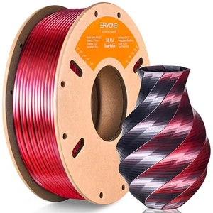 Silk Dual Color PLA Filament 3D Printer 1.75mm +/- 0.03mm, Bicolor Filament T... - Photo 1/6