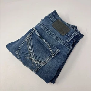 BKE Alec Slim Straight Jeans Men's 32x32 (Measures 30x32) Stretch CoolMax Blue - Picture 1 of 8