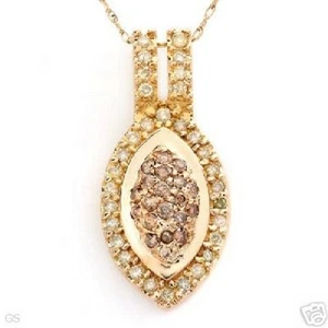 Superb Necklace with 0.50ctw Genuine Diamonds in 14K - Picture 1 of 2