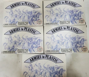 Armeen in Plastik berittene arabische Krieger Nordafrika 1900 Set 5 Boxen - Bild 1 von 4