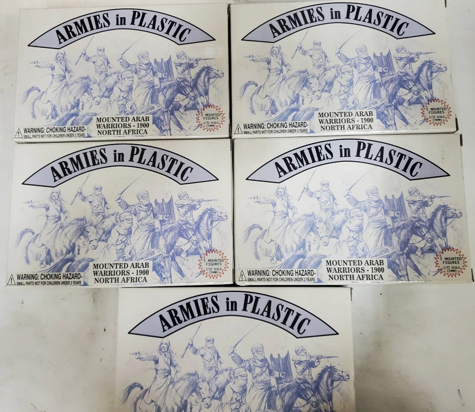Armies in Plastic 5487 Mounted Arab Warriors 1900 North Africa 54mm Toy Soldiers