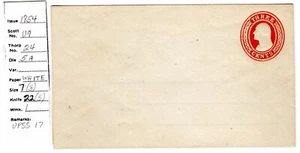 Nesbitt U9 Postal Entire UPSS #17 UPSS CV$175 - Picture 1 of 3