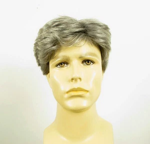 Perruque homme 100% cheveux naturel gris poivre et sel DAVID 44 - Picture 1 of 8