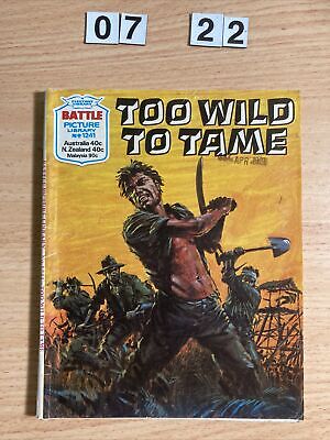 Fleetway Battle Picture Library Comic No.1241 From 1978  Too Wild To Tame  VG   • 3.50$