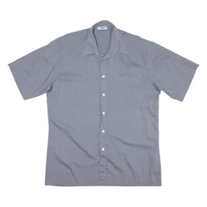 REEBOK Mens Plain Shirt Grey M - Picture 1 of 6