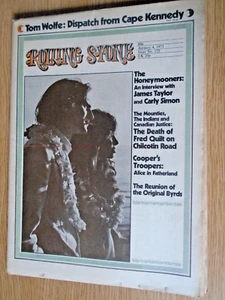 ROLLING STONE #125 January 4th 1973 James Taylor Alice Cooper super condition - Picture 1 of 1