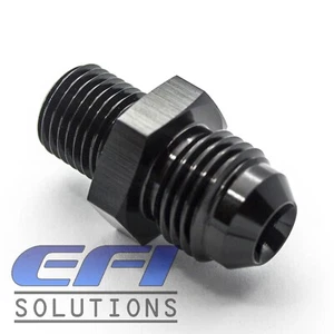 Engine Block Turbo Oil Feed Fitting Nissan AN4 Black SR20, RB20, RB25, RB26 - Picture 1 of 1