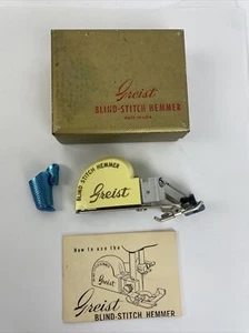 Greist Automatic Blind Stitch Hemmer w Original Box and Instructions - LOOK - Picture 1 of 6