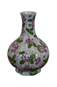 Due Process Stables Chinoiserie Cherry Blossom Porcelain Mantel Vase Urn 12" - Picture 1 of 9