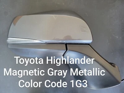 Espejo retrovisor gris nuevo para Toyota Highlander L 2020-24 pasajero diestro señal térmica Foto 1 de 4