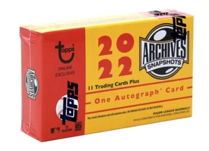 2022 TOPPS ARCHIVES SNAPSHOTS BASEBALL HOBBY BOX BLOWOUT CARDS - Picture 1 of 2