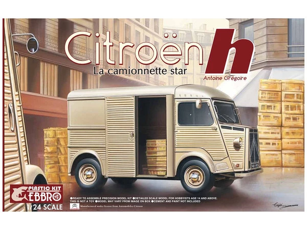 EBBRO 1:24 KIT IN PLASTICA FURGONE CITROEN H  VAN LA CAMIONNETTE STAR 25007 4800 - Immagine 1 di 1