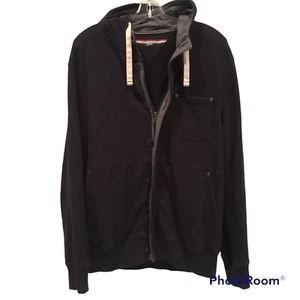 Tommy Hilfiger Navy Lightweight Hooded Zip Jacket Men’s Large - Picture 1 of 13