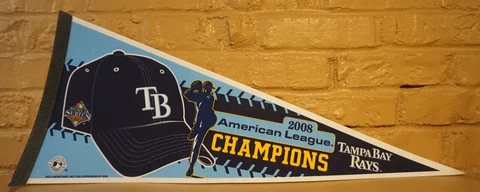 Tampa Bay Rays 2008 American League Champions MLB Rico Pennant Full Size Cover