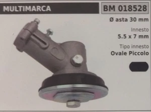 COPPIA CONICA UNIVERSALE standard DECESPUGLIATORE CON ASTA Ø 30 OVALE 5.5 x 7 mm - Picture 1 of 1