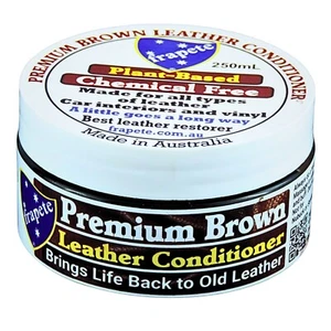 frapete Premium Brown Leather Conditioner Leather Restore & Protector Balm 250mL - Picture 1 of 9