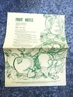 Vtg Fruit Notes Newsletter College Agriculture UMass Coop Extenion Service- A30