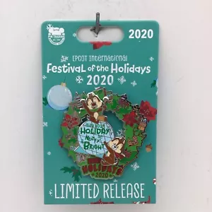 Alfileres de corona 2020 Disney Parks Chip & Dale Epcot Festival of Holidays - Imagen 1 de 6