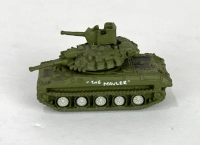Micro Machines WWII M551 Sheridan "The Mauler" tanque de camuflagem verde Galoob - Imagem 1 de 4