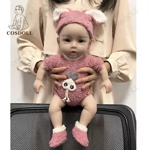 Set 3 pz/carine bambole coniglietto rosa abiti vestiti con cappello + calzini per bambole 15~17 - Foto 1 di 12