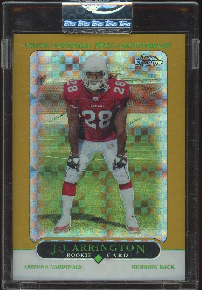 2005 Topps Chrome Gold Xfractors #166 J.J. Arrington 299/399 - Image 1 of 1