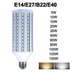 Super Bright 5w-150w Eq. Led Bulb 5730 Smd Corn Light E27 B22 E40 E14 Warm White
