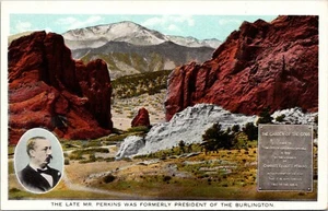 The Late Mr. Perkins was Formerly President of the Burlington R.R. Postcard - Picture 1 of 2