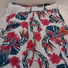 Ahp Another Hype Piece Men's Floral Hawaiian Cargo Shorts With Belt Size: 32 Nwt