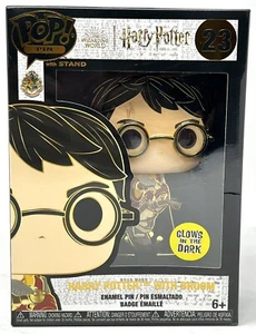 Harry Potter With Broom Funko Pop Pin 23 Enamel Pin Glows In The Dark - Picture 1 of 6