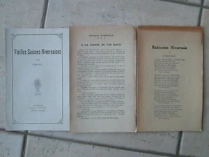 FANCHY : POESIES NIVERNAISES. Donzy / Pouilly, 1928/29 + lettre. - Picture 1 of 2
