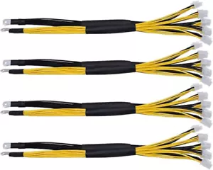 4 Pcs 20X PCIe 6Pin Powers Connector Cable for Bitmain Antminer APW7 APW3++ PSU - Picture 1 of 6