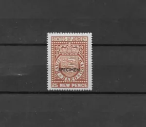 JERSEY 25p Revenue overprinted "SPECIMEN" - Picture 1 of 1