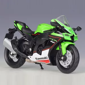 1:18 2021 Kawasaki Ninja ZX-10R Motorcycle Model Diecast Boys Toys Kids Gifts - Picture 1 of 10