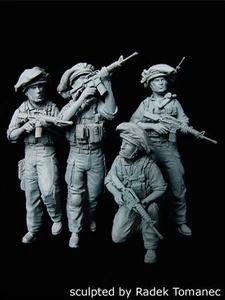 Black Dog 1/35 Israeli IDF Army Soldiers Patrol Big Set (4 Figures) F35074 - Picture 1 of 1