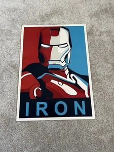 Iron man marvel hope style poster. MCU, A3 poster. NEED TO GO QUICK - Picture 1 of 4