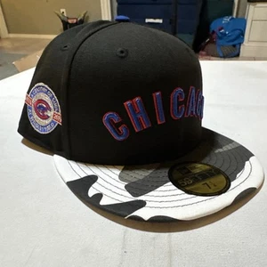 Chicago Cubs Century at Wrigley Field Fitted Hat New Era 59FIFTY Camo 7 1/5 - Picture 1 of 24