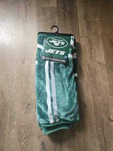 NEW YORK JETS Royal Plush Raschel Throw Blanket 50x60 inch NWT - Picture 1 of 4