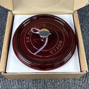 Staub Cast Iron 3.9-qt Round Cocotte - Grenadine - Picture 1 of 5