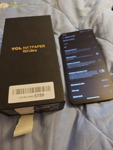 🔥 TCL 60 NxtPaper Ultra 5g 256gb 12gb RAM Unlocked android 15 - Picture 1 of 4