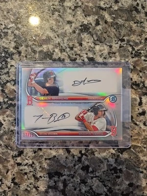 Bowman Chrome Mookie Betts Rookie 2014 automático radiocontrol doble Marrero #17/25 Foto 1 de 2