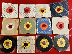 12 VINTAGE JERRY LEE LEWIS LOT 7" RECORDS 45rpm 1950's ROCK & ROLL SUN MERCURY - Foto 1 di 5