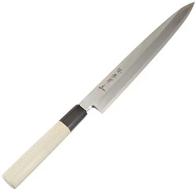 Cuchillo Aoki Sakai Takayuki Chef Kazuyo Masao 24 cm Ginzo Acero Japón ASE01003 F/S Foto 1 de 4