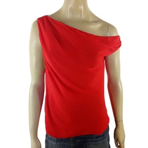 BEC + BRIDGE ladies size 14 top red Rhone drape lightweight asymmetrical BNWT - Picture 1 of 8