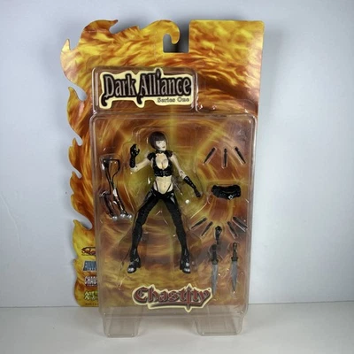 Dark Alliance Series One Chastity Action Figure Chaos Comics 2001 Sealed 7" New - Image 1 of 4