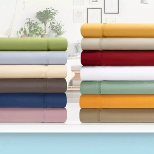 Single Size 12" To 30" Extra Deep Pocket 800 TC 100% Cotton 4 PCs Sheet Set - Imagen 1 de 46