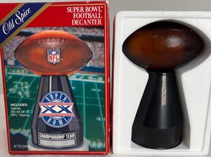 VTG 1986 Old Spice NFL Super Bowl XX Aftershave Decanter With Stickers - Picture 1 of 7
